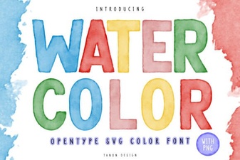 Beautiful Watercolor Font Designs for Vibrant Creative Projects