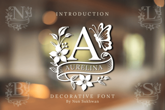 Aurelina Monogram Font: Elegant Personalized Design Ideas