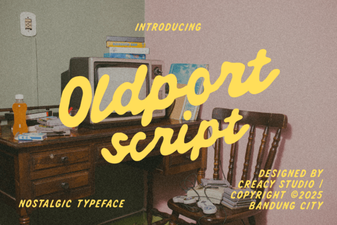 Oldport Script Font: Classic Handwritten Style for Creative Projects
