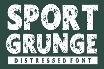 Sport Grunge Font - Bold Athletic Display Typeface for Free Download