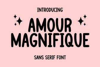 Amour Magnifique Font: Elegant Script for Creative Designs