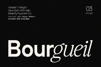 Bourgueil Font: a Stylish Choice for Creative Design Projects