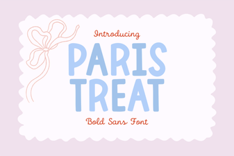 Paris Treat Font – Elegant Display Typeface for Creative Projects