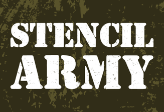 Stencil Army Font for Bold Military-Inspired Designs