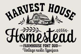 Homestead Font: Bold Display Style for Creative Projects