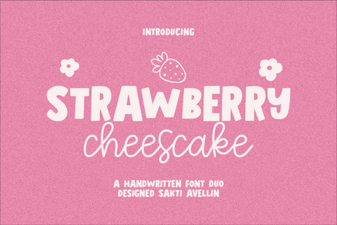 Sweet Strawberry Chesscake Font for Creative Designs