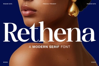 Rethena Font – Free Serif Typeface for Elegant Design Projects
